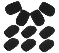 10Pcs Microphone Sponge Cover Replacement Windscreen for Stage Interview Microphones Thick Sponge Design Reduces Noise Fits Various Mic Brands
