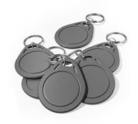 10pcs-Mifare Ultralight C ULC RFID Keyfobs, 13.56MHz Contactless Ticket IC MF0ICU2 Gray RFID Key Fobs,NFC Key fob Token Tag Key Cards Compatible with Upgraded SAFLOK, KABA, ONITY and Salto Locks