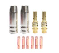 10Pcs Mig Welding Kit Accessory for Lincoln Magnum 100L and Mini/#1 Torches 0.6Mm Welding Tips Gas Nozzles Gas Diffr Brass for Heat Resistance and Replacement Parts for Professional and DIY Welders