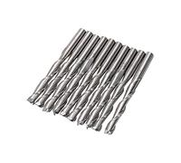 10Pcs Milling Cutter 3.175mm Shank 2 Flutes Spiral Router Bits Tungsten Steel for Wood PVC Engraving Cutters CNC End Mill Tools milling