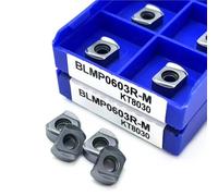 10PCS Milling Machine Double Sided Fast Feed Insert(BLMP0904R-M KT8030)