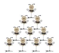 10pcs Mini Bee Hair Clips for Girls Cute Cartoon Yellow