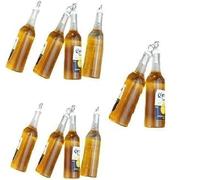 10Pcs Mini Beer Bottle Resin Charms Drinking Pendant for Keychain Necklace Earring Jewelry Findings Nice Processed, Earrings for Women,Creative Personality Earrings Accessories, Jewelry Making Charms
