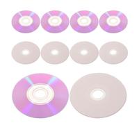 10pcs Mini Blank Cd-rw Disc 1.4gb White Printable Recordable Media | Plastic Construction, Wide Compatibility, Music and Speech Recording, Includes Cases for Storage and Handling