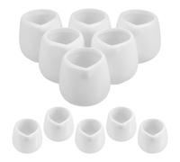 10pcs Mini Ceramic Creamer Cup White Porcelain for Home Restaurants
