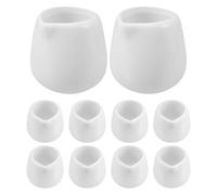10pcs Mini Ceramic Creamer Cup White Porcelain Jug for Coffee