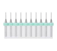 10Pcs Mini Drill Bits Set High Hardness Wear Resistant Tungsten Steel Drill Bit for Watch Repair Woodworking Cutting Carving 0.6mm Precision Hand Tools for Phone Maintenance
