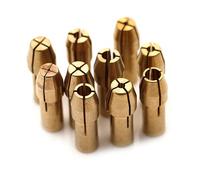 10Pcs Mini Drill Chucks Adapter 0.5mm-3.2mm Mini Drill Chucks Chuck Adapter Micro Collet Brass