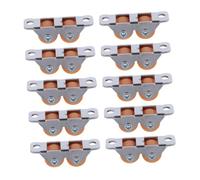 10pcs Mini Fixed Caster Wheels 0.5 Inch Tpe Plate Casters