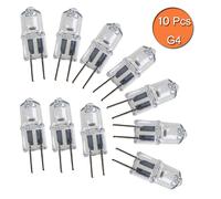 10PCS Mini G4 JC Type Halogen Light Bulbs 20W DC 12V Lamp For Crystal Chandelier