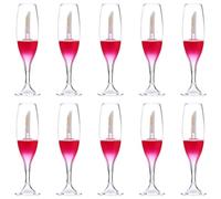 10pcs Mini Lip Gloss Bottles for Travel Plastic Refillable Containers | Suitable for Lip Oil and Lip Liquid, Portable Red Set for Trip Use, Compact Subpackaging Pack