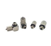 10pcs Mini Male Thread M3 M4 M5 M6 - Air Tube OD 3mm 4mm 6mm Pneumatic Pipe Connector Screw Quick Straight/Elbow Fitting (OD 4mm - M6,PC)