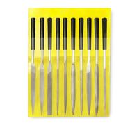 10pcs Mini Metal Files for Steel for Precision Work, Practical Fine Needle Files for Steel Wood Plastic, 3x140mm Mini Modelling Tools Kit for Jewelry Carving DIY Engineering Hand Tools
