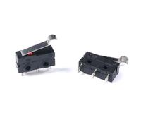 10Pcs Mini Micro Limit Switch NO NC 3 Pins PCB Terminals SPDT 5A 125V 250V 29mm(21mm Arc Lever)