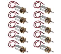 10pcs Mini Micro N20 Gear Motor DC 3V-6V Slow Speed Full Metal Gearbox DIY Robot Car N20 Gear Motor 10pcs