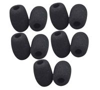 10Pcs Mini Microphone Windscreens Comfortable Sponge Covers for Lapel Headset Mic Protection Noise Reduction for Speech and Conferences