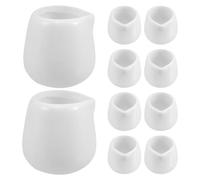 10pcs Mini Porcelain Creamer Pitcher Ceramic Milk Jug for Coffee Tea