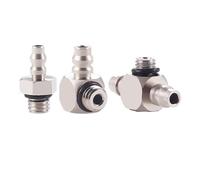 10pcs Mini Quick Screw Straight Joint M-3AU-4 M-5ALU-3 M-ALU-6 Mini Fast Wring Joint Pneumatic Air Fitting Straight Hose Nipple(BKN-PC6-M5-C)