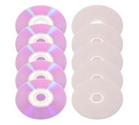 10pcs Mini Recordable Blank CD Disc 1.4gb White Plastic Printable | Wide Compatibility, Designed for Music and Speech Recording, 8cm Size, Supplied with Cases