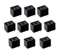 10PCS Mini Relay 12V 20A, JQC-T78-DC12V-A DC 12V Coil SPST 5 Pin PCB Electromagnetic Power Relay Electronic Component