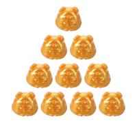 10pcs Mini Resin Sheep Figurines with Golden Finish and Animal Lovers | Compact Footprint with Scratch Resistance, Smooth Tactile Surfaces, for Bookshelf Display and Moss Terrariums