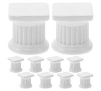 10pcs Mini Roman Column Candle Holders Resin White for Pillar Candles