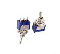 10pcs Mini SPDT 3Pin Toggle Switches ONON 6A 125VAC, MTS102, Designed for Electrical and DIY Projects