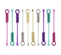 10pcs Mini Spoons, Mini Alloy Spoon Tiny Shovel Spoon Portable Scoop Pendant Tiny Measuring Spoons for Salts Filling Spice DIY Crafts