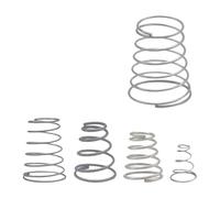 10PCS Mini Steel Tower Cone Pressure Spring DIY Machine Small Conical Compression(0.6x6-12x20)