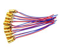 10pcs Mini-type 1mW 650nm Red Laser Dot Diode Module w/Driver 3V 6x10mm