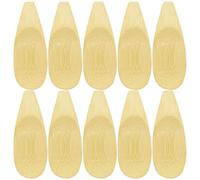 10PCS Mini Wooden Spoons, Small Wooden Salt Spoons with Short Handle Craft Bamboo Salt Spoons for Honey, Coffee, Cooking, Tea, Sugar, Salt, Jam, Mustard, Ice Cream