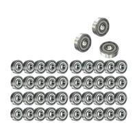 10Pcs Miniature Ball Bearing 626zz 688zz 625ZZ Pulley Linear Bearing Deep Groove Carbon Steel Bearing for Skateboard Scooter(623zz 3x10x4mm)
