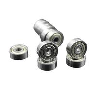 10pcs Miniature Bearing 624ZZ 4 * 13 * 5mm 2rs Chrome Steel 624 624Z Metal Sealed Lubricated Deep Groove Ball Bearings