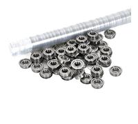 10Pcs Miniature Flange Ball Bearings F682 F683 F684 F685 F686 F687 F688 F689 F692 F693 F694 F695 F696 F697 F698 F699Zz(F696zz - 6 X15x5mm)
