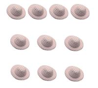 10Pcs Miniature Hat Unfinished 5.8cm Light Weight Fabric Hats For Handmade Craft Holiday Decoration Sewing Accessories Hat Accessories