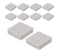 10pcs Miniature Model Bricks for Diorama Builders, Stone Paving Tiles | Plastic, Textured Finish with Distinct Lines and Seams, Stable Structure for Dollhouse Scenes and Model Roadways