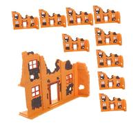 10Pcs Miniature Ruined Building Models Wall Blocks for DIY Sand Table Play Creative Scenarios for Versatile Design
