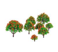 10pcs Miniature Trees Model Ground Cover Plants Forest Making Accessories Multi Scale Train Railway Railroad Scenery Diorama or Layout Fashion in practical