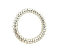 10pcs Minimalist High-elasticity Slim Coil-style Hair Tie Worn As A Bracelet(Golden)