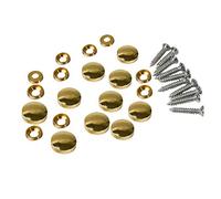 10PCS Mirror Screws Brass Mirror Screws Cap Cover Nails Fasteners Golden for Decorative Mirror, Sign/Advertising Hardware, Nails, Construction (14mm, golden)