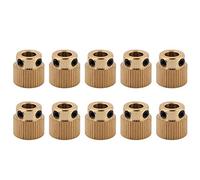 10Pcs MK8 Extruder Gear, 3D Printer Accessories Brass Drive Gear for MK7 MK8 Extruder, for most 3D Printers(40 Teeth)