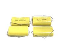 10PCS MKP Axial Audio Electrodeless Capacitor 250V 1UF 1.5 1.8 2.2 2.7 3.3 4 4.7 5.6 6.8UF 8.2 10 12 15 18 20 22 33 47UF BIANMTSW(250V4UF(405))