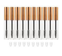 10pcs Ml Refillable Mascara Tube with Wand, Plastic Container | Lightweight Body, Level View, Easy Carry and Storage, DIY Fill for Daily Cosmetic Use