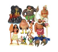 10pcs Moana Figure Doll Play Set Figurine Toys Cake Topper Collectable
