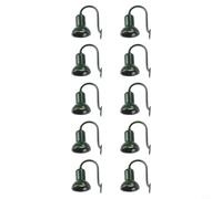10pcs Model Railway Light Posts OO HO Gauge Street Brackets for Train Set Building Accessories(Bottle Green)