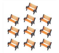 10Pcs Model Train HO N O Scale 1:150 Bench Chair