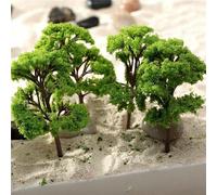 10PCS Model Trees 9cm HO OO Scale Model Scale Train Layout Iron Wire Trees,Diorama Supplies, Railroad Scenery, Fake Trees for Projects, Woodland Scenery for DIY Crafts or Building Model New