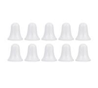 10pcs Modelling Bell Foam Christmas DIY White Foam Shape Crafts Xmas Tree Hanging Ornaments for Holiday Home Decorations