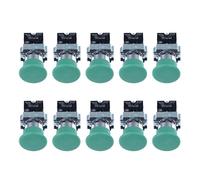 10Pcs Momentary Mushroom Head Button Switch, Self Reset 22mm Push Button Switch, Aluminum Alloy for Machine Equipment AC240V, On Off Switch with M3.5 Screw Connection