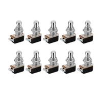 10PCS Momentary Soft Touch Foot Switch SPST Normally Open 2 PIN Stomp Box Push Button Footswitch for Guitar Effect Pedal IDGTTLDF